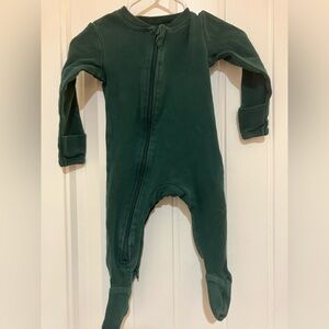 Zippyjamz forest green footie sleeper 0-3 month